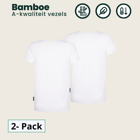 2 - Pack Austin Bamboe T-shirts Rond