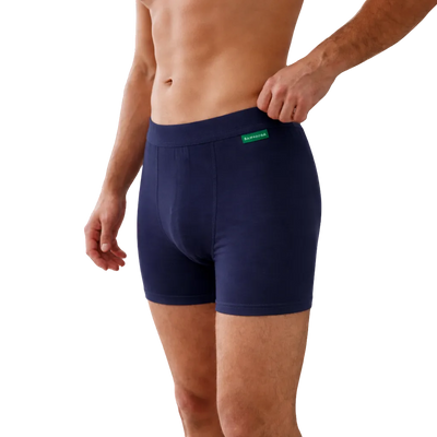 4 - Pack Lewis Bamboe Boxershorts - Marineblauw