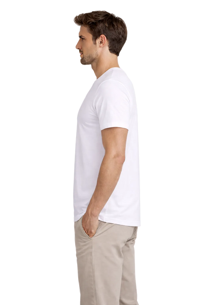 2 - Pack Austin Bamboe T-shirts V-hals - Wit