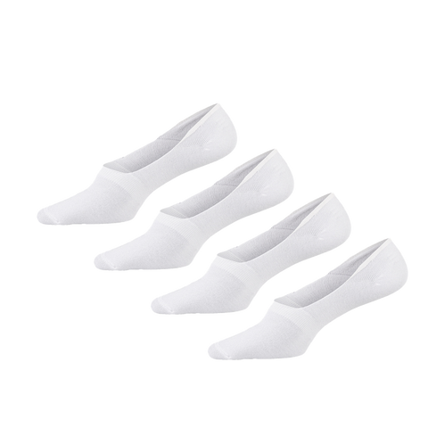 4-pack Joshua Bamboe Footies - Wit