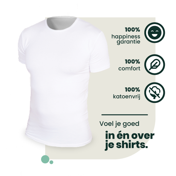 2-pack Austin Bamboe T-shirts Rond - Wit
