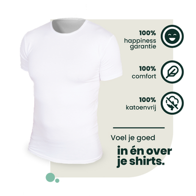 2-pack Austin Bamboe T-shirts Rond - Wit