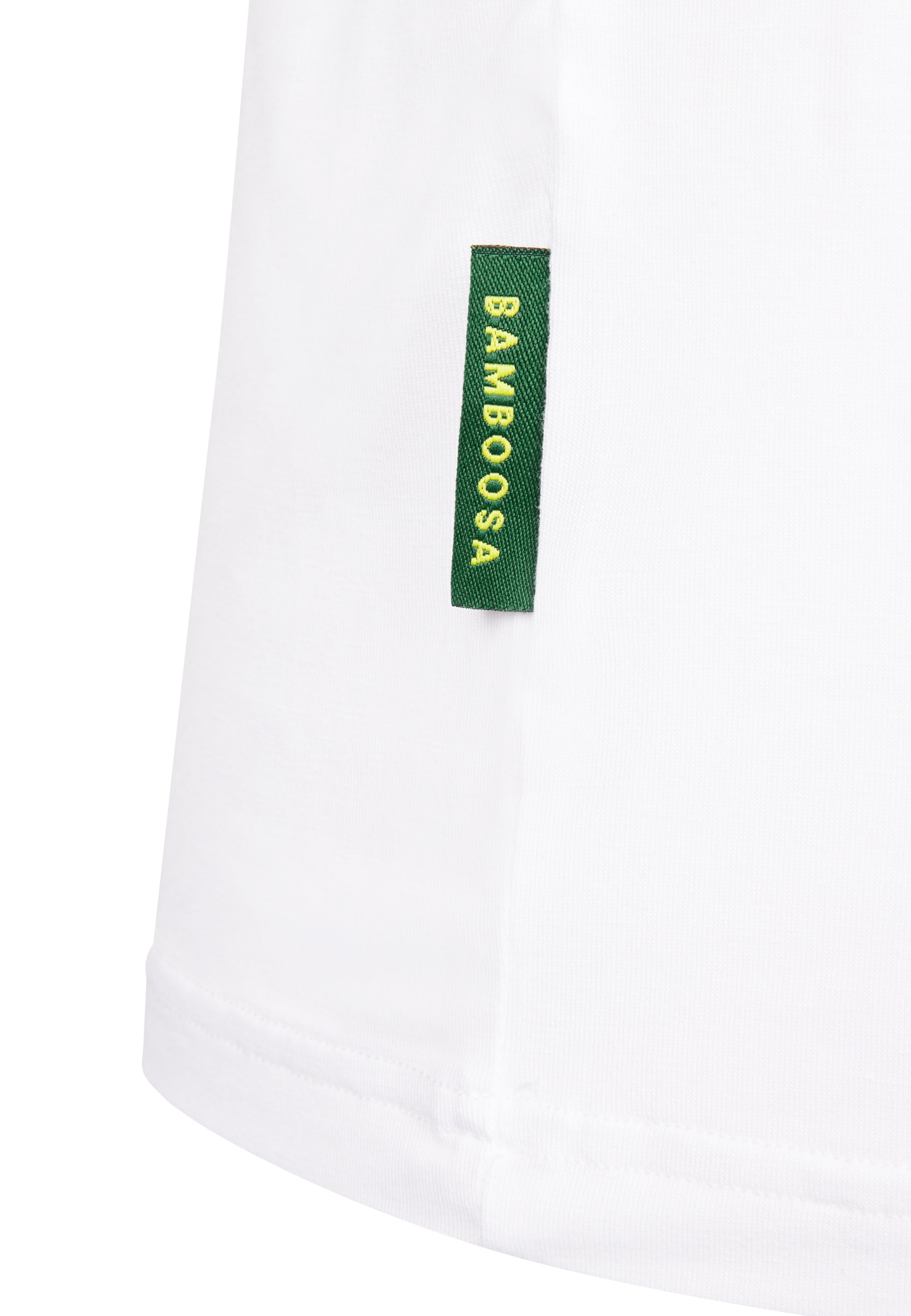 Bamboosa Austin Bamboe T-shirt Ronde Hals Wit Slim fit, Ademend en Anti‑transpirant