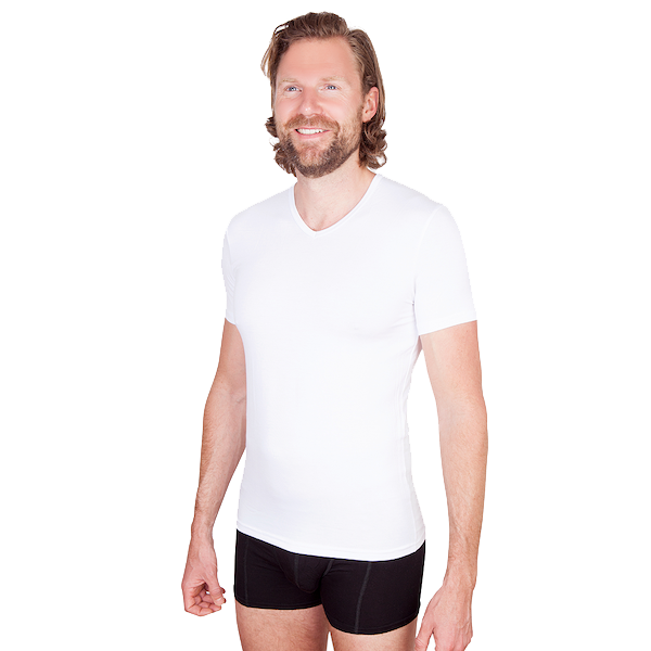 2-pack Austin Bamboe T-shirts V-hals - Wit