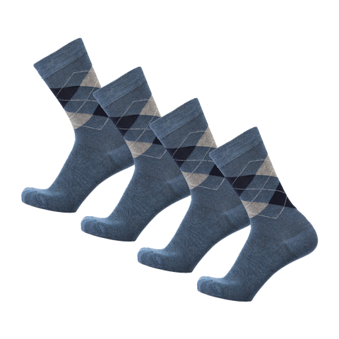 4-pack Steve Bamboe Sokken - Jeans