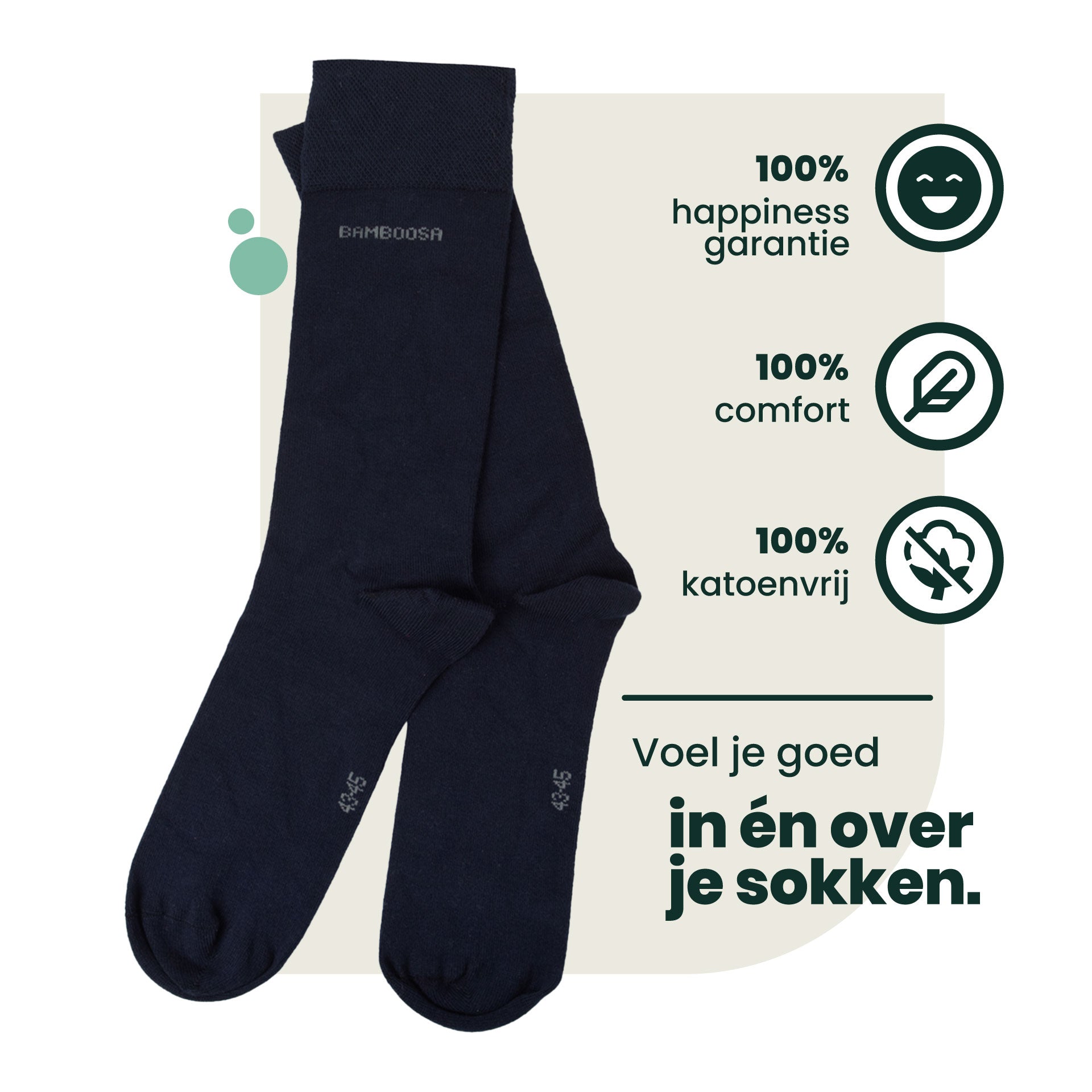 4-pack Jason Bamboe Sokken - Marineblauw