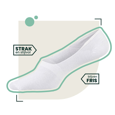 4-pack Joshua Bamboe Footies - Wit