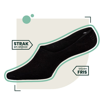 4-pack Joshua Bamboe Footies - Zwart