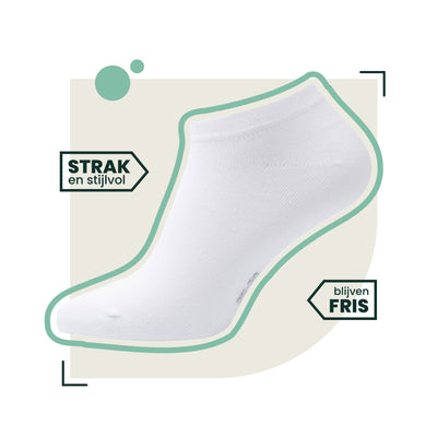 4-pack Jordan Bamboe Sneakersokken - Wit