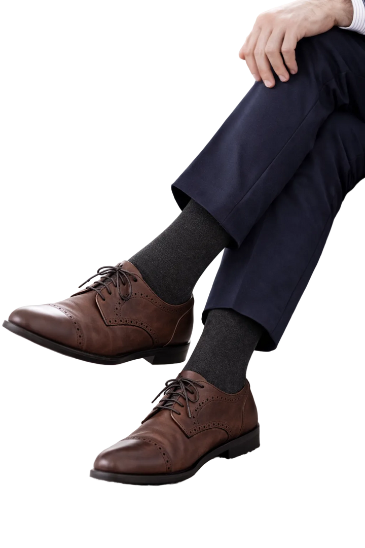 4 - Pack Jason Bamboe Sokken - Grijs