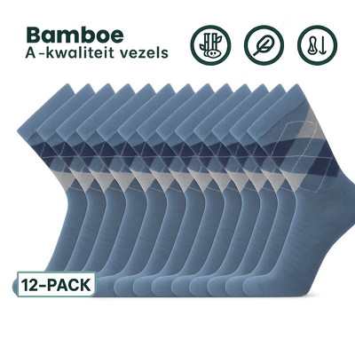 12 - Pack Steve Bamboe Sokken - Jeans