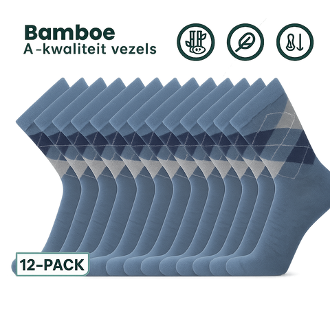 12 - Pack Steve Bamboe Sokken - Jeans