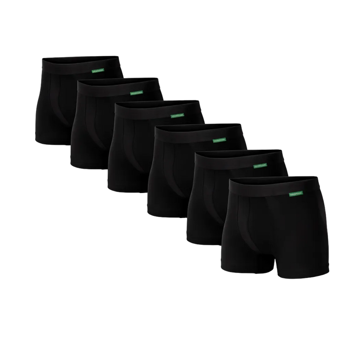 6 - Pack Lewis Bamboe Boxershorts - Zwart