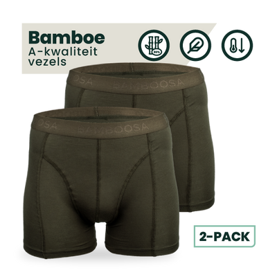 2-pack Lewis Bamboe Boxershorts - Khaki