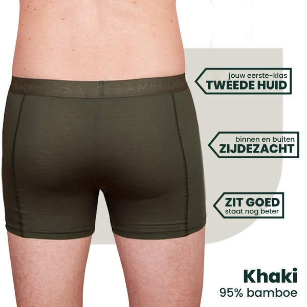 2-pack Lewis Bamboe Boxershorts - Khaki