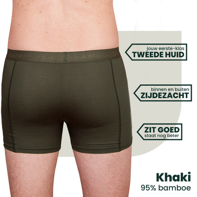 2-pack Lewis Bamboe Boxershorts - Khaki