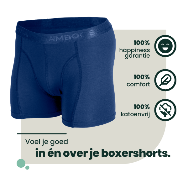 2-pack Lewis Bamboe Boxershorts - Marineblauw