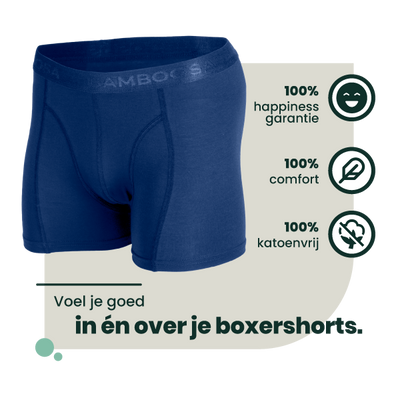 2-pack Lewis Bamboe Boxershorts - Marineblauw