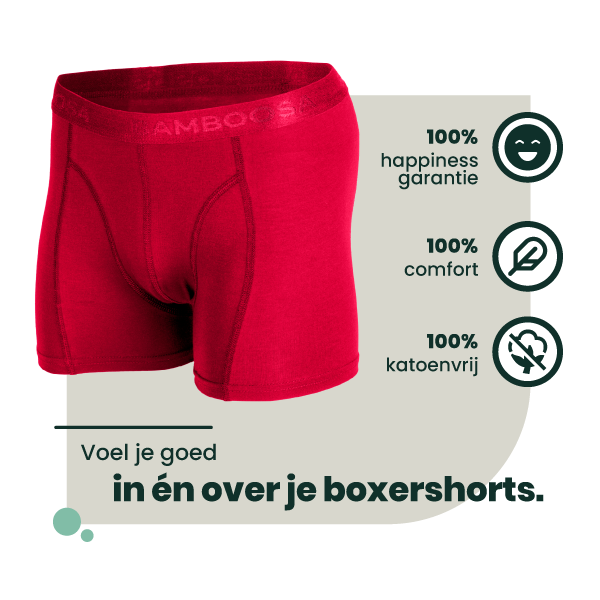 2-pack Lewis Bamboe Boxershorts - Rood