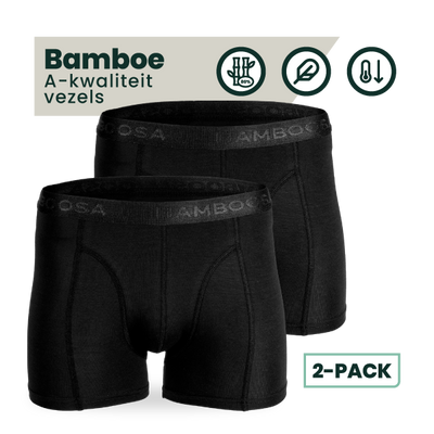 2-pack Lewis Bamboe Boxershorts - Zwart