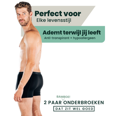 2-pack Lewis Bamboe Boxershorts - Zwart