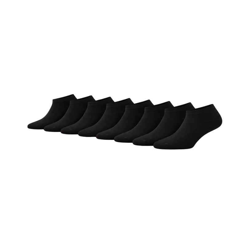 8 - Pack Jordan Bamboe Sneakersokken - Zwart