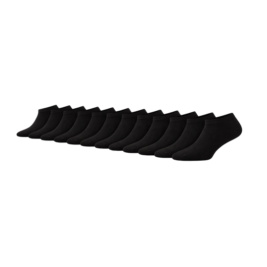 12 - Pack Jordan Bamboe Sneakersokken - Zwart