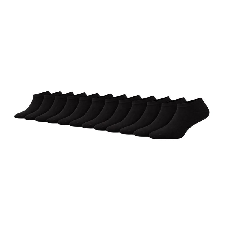 12 - Pack Jordan Bamboe Sneakersokken - Zwart