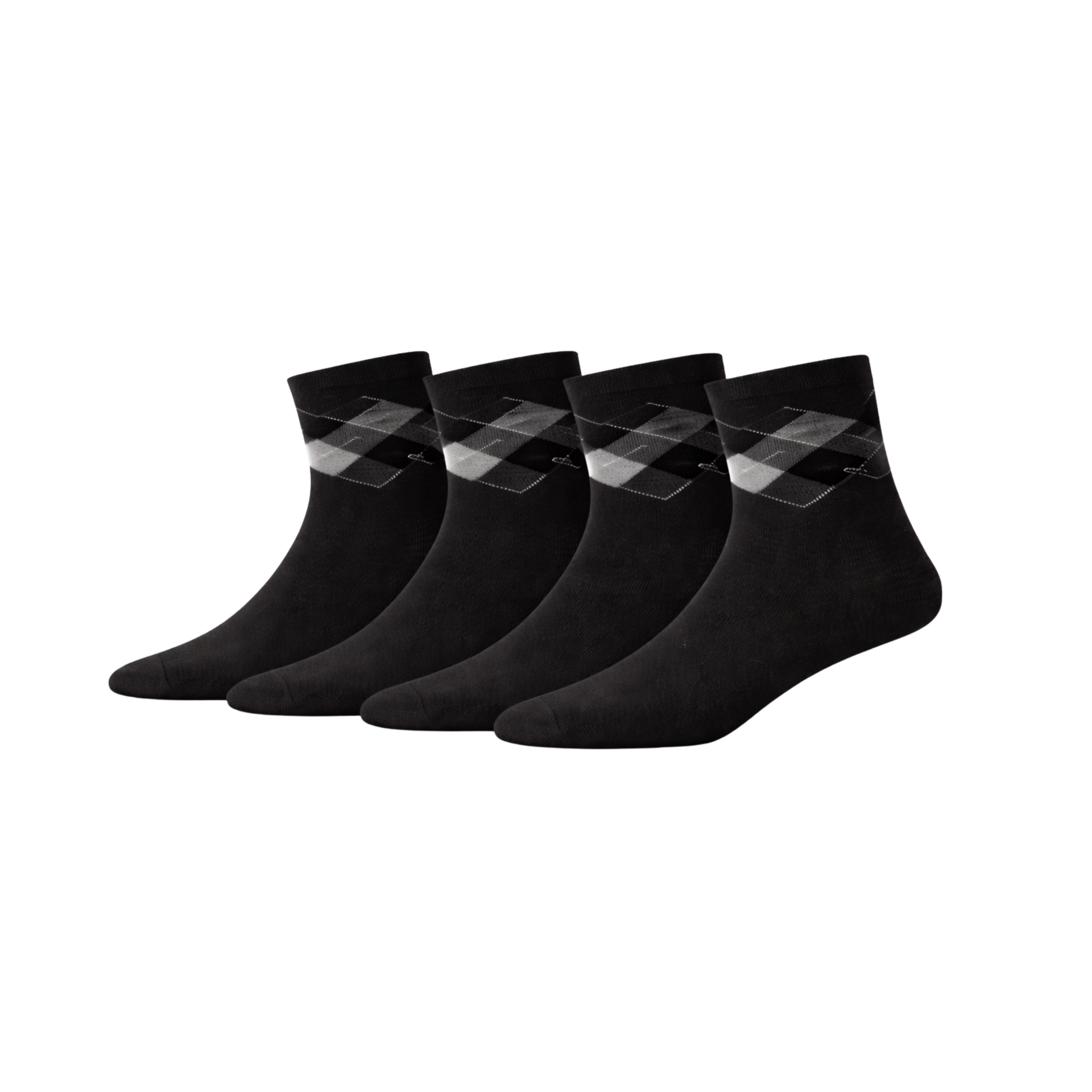 4 - Pack Steve Bamboe Sokken - Zwart