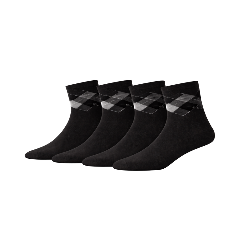 4-Pack Steve Bamboe Sokken - Zwart