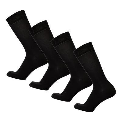 Bamboosa – Jason Bamboe Sokken – Zwart – Naadloos, Ademend & Anti‑transparant – Maten 35‑38 t/m 46‑47