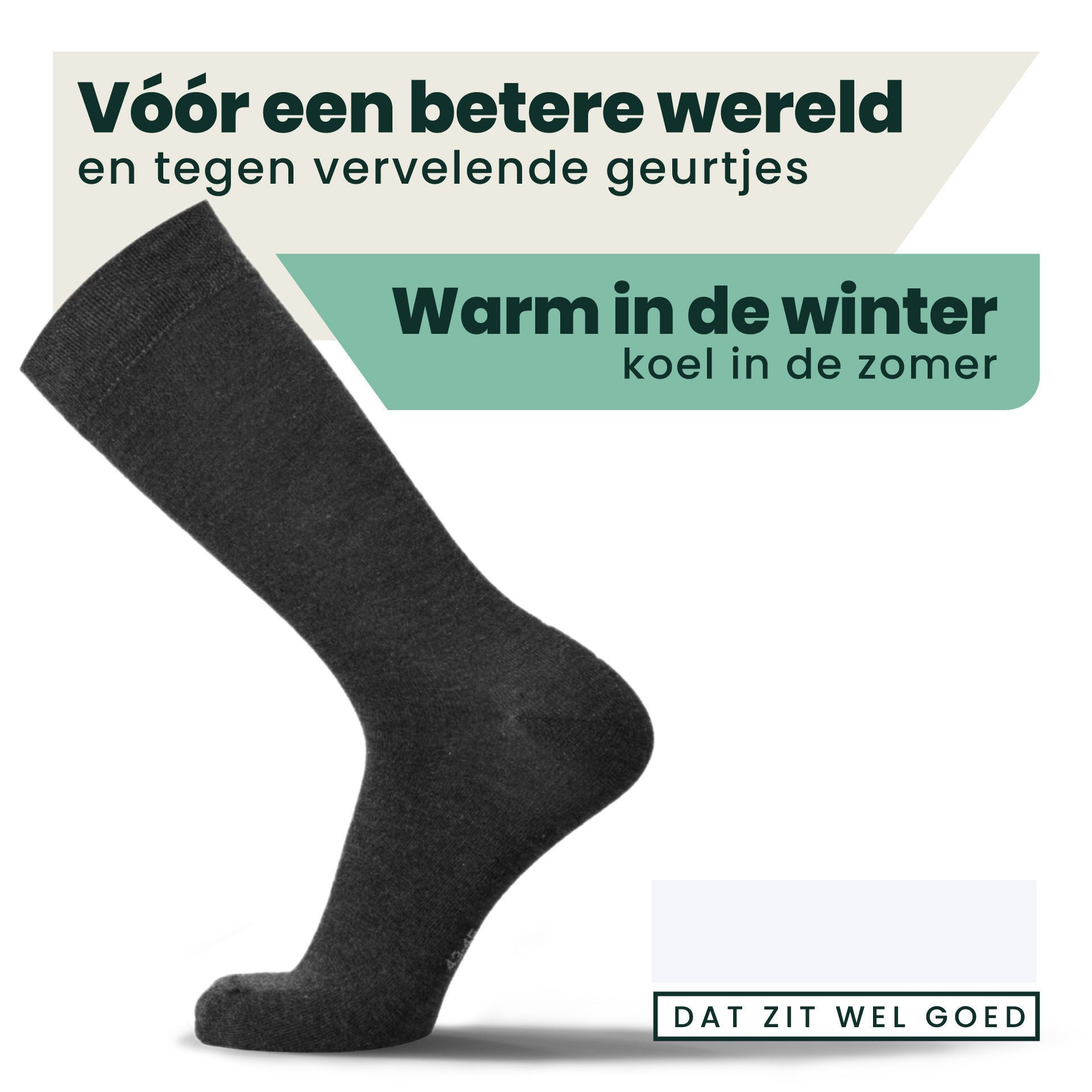 12 - Pack Jason Bamboe Sokken - Grijs