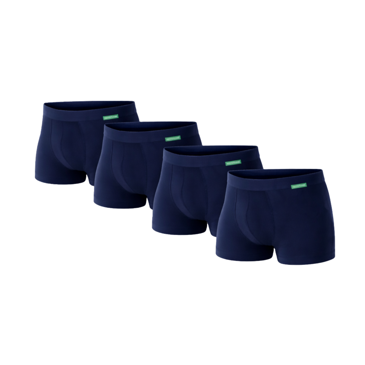 4 - Pack Lewis Bamboe Boxershorts - Marineblauw