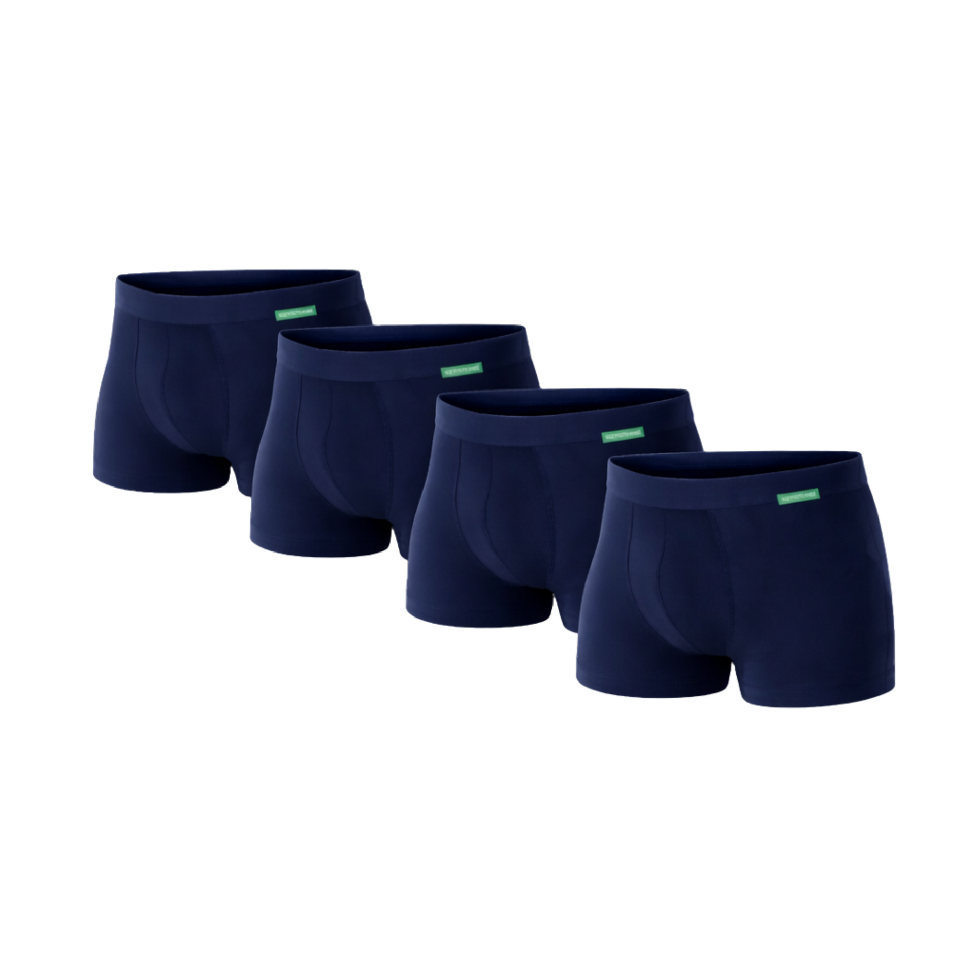 4 - Pack Lewis Bamboe Boxershorts - Marineblauw