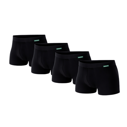 4 - Pack Lewis Bamboe Boxershorts - Zwart