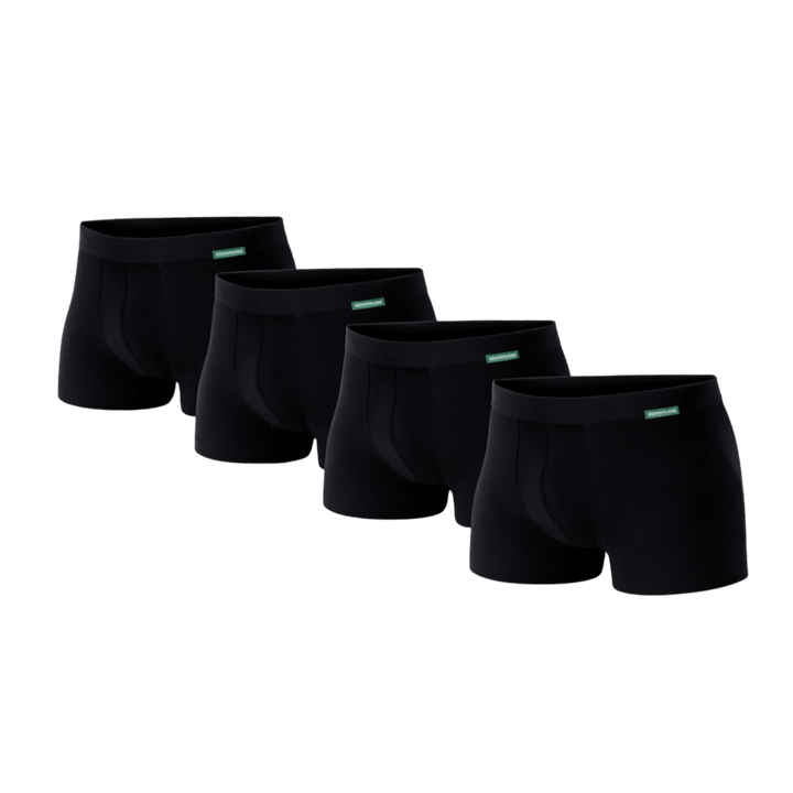4 - Pack Lewis Bamboe Boxershorts - Zwart