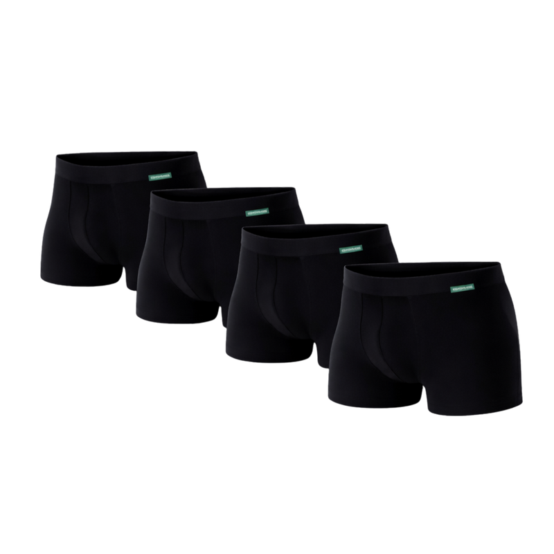 4 - Pack Lewis Bamboe Boxershorts - Zwart