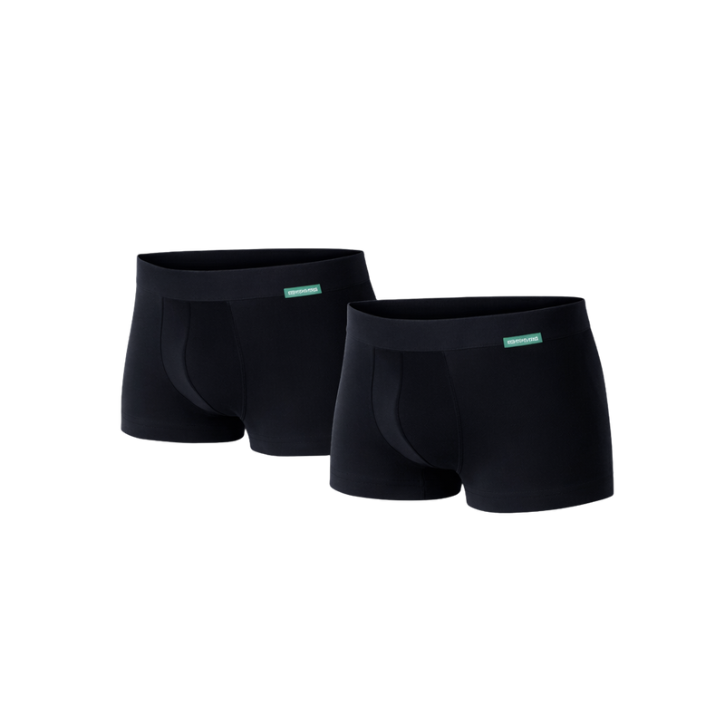 2 - Pack Lewis Bamboe Boxershorts - Zwart