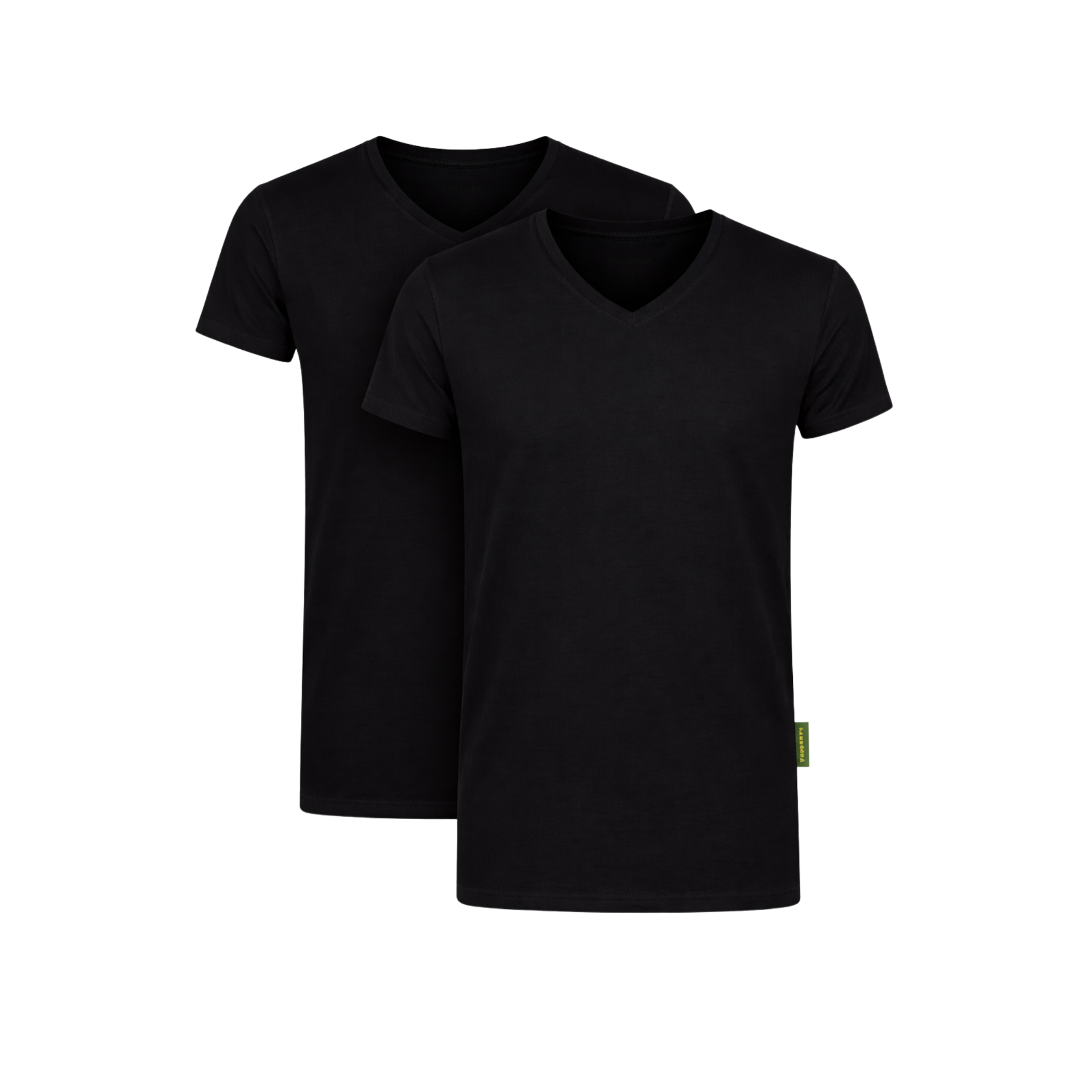 2 - Pack Austin Bamboe T-shirts V-hals - Zwart
