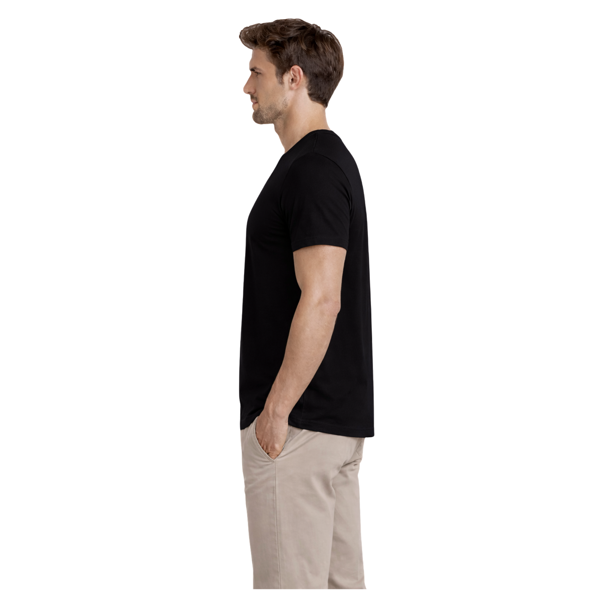 8 - Pack - Austin Bamboe T-shirts V-hals - Zwart