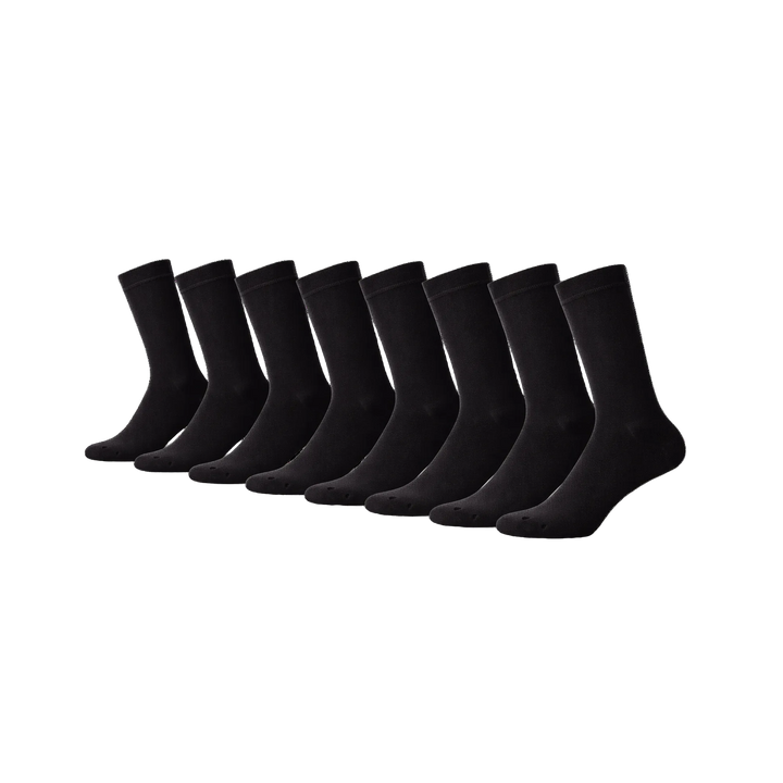 8 - Pack Jason Bamboe Sokken - Zwart
