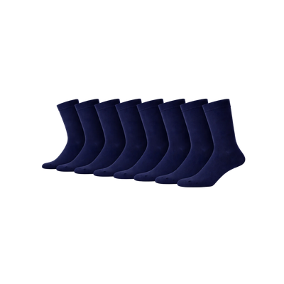 8 - Pack Jason Bamboe Sokken - Marineblauw