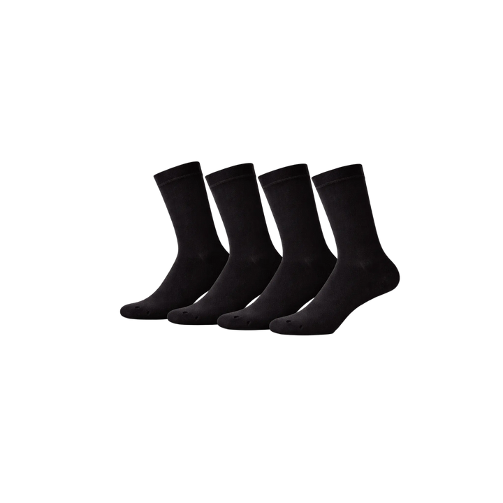 4 - Pack Jason Bamboe Sokken - Zwart