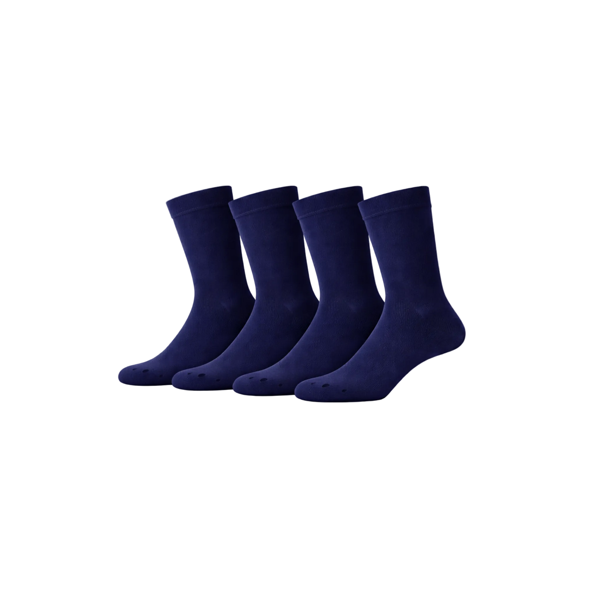 4 - Pack Jason Bamboe Sokken - Marineblauw