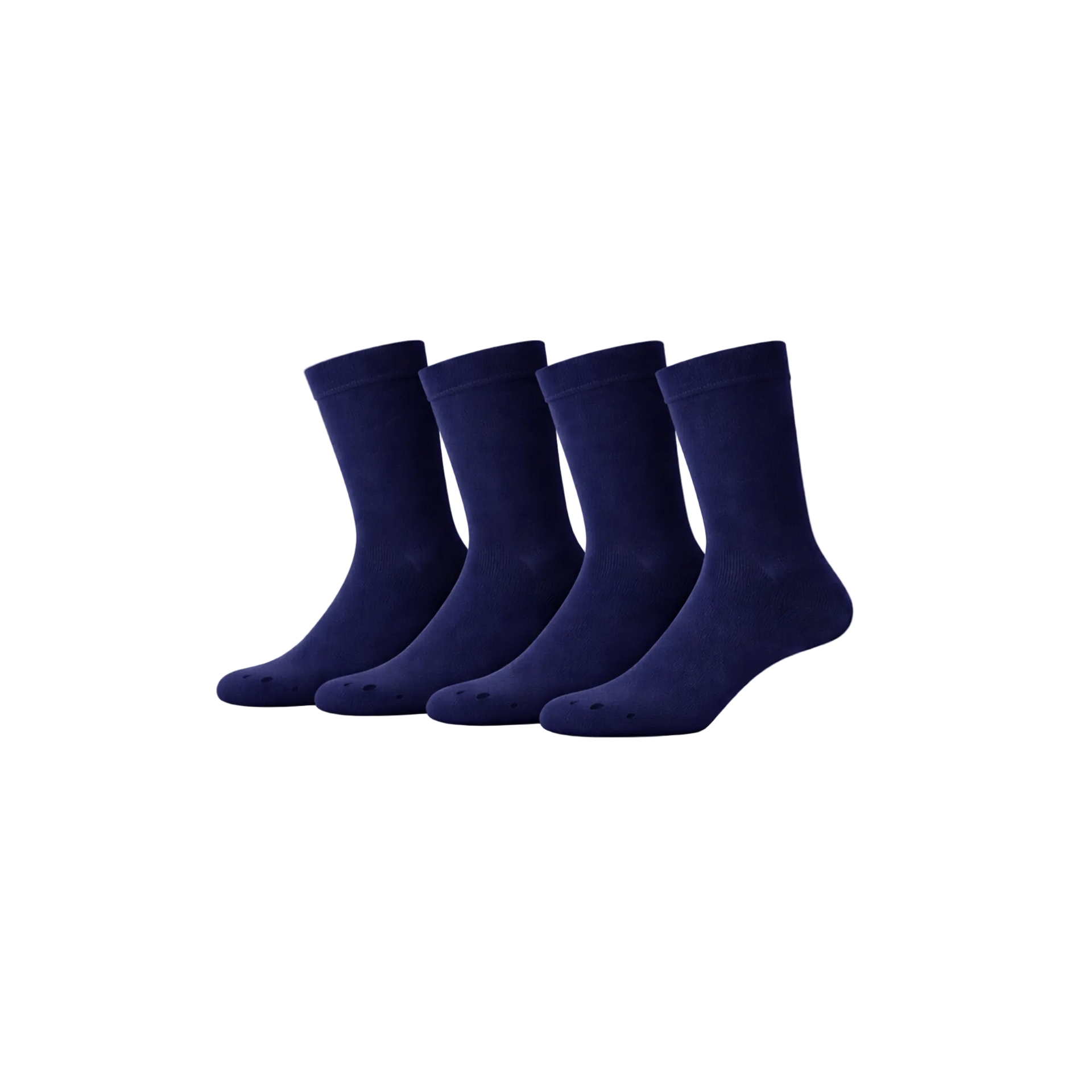 4 - Pack Jason Bamboe Sokken - Marineblauw