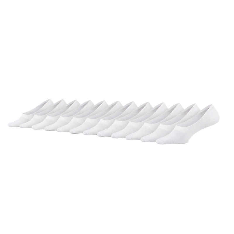 12 - Pack Joshua Bamboe Footies - Wit