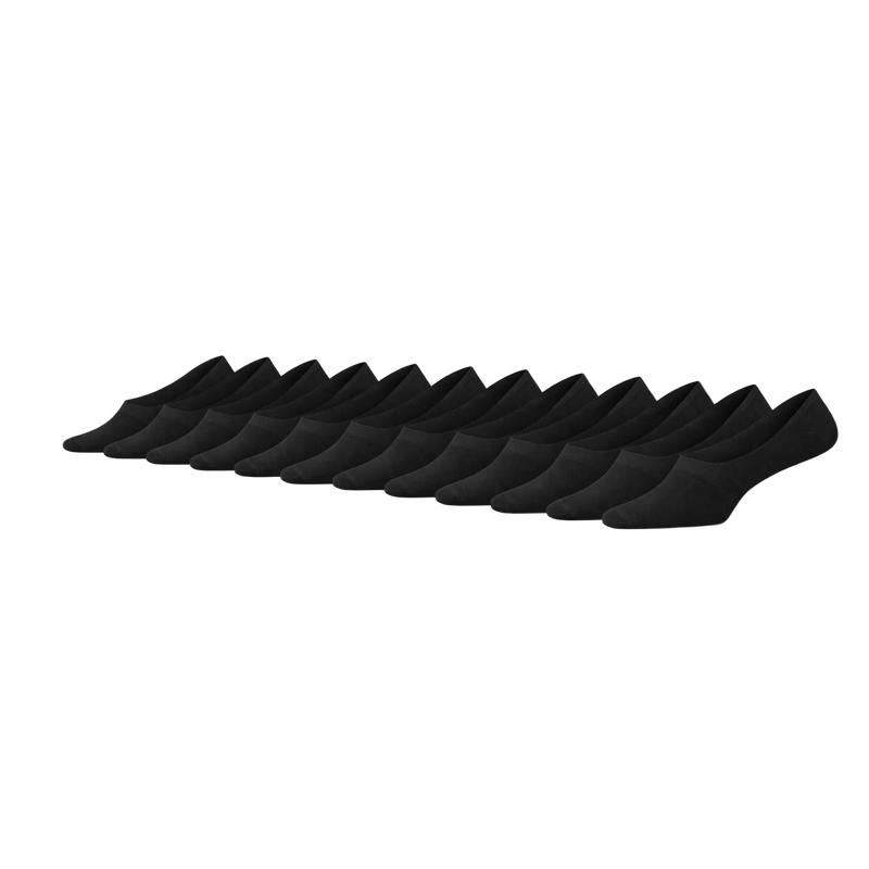 12 - Pack Joshua Bamboe Footies - Zwart
