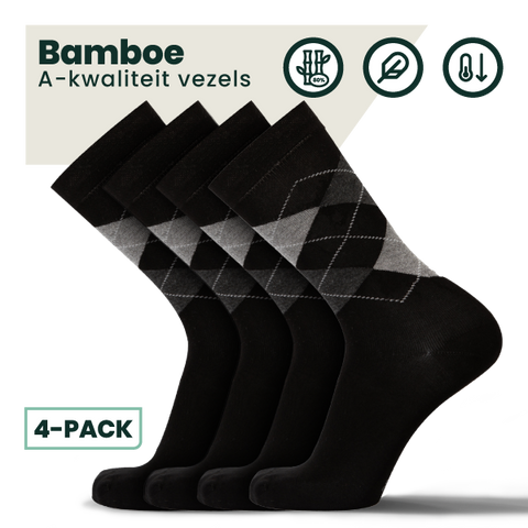 12 pack bamboe sokken