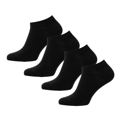 4-pack Jordan Bamboe Sneakersokken - Zwart