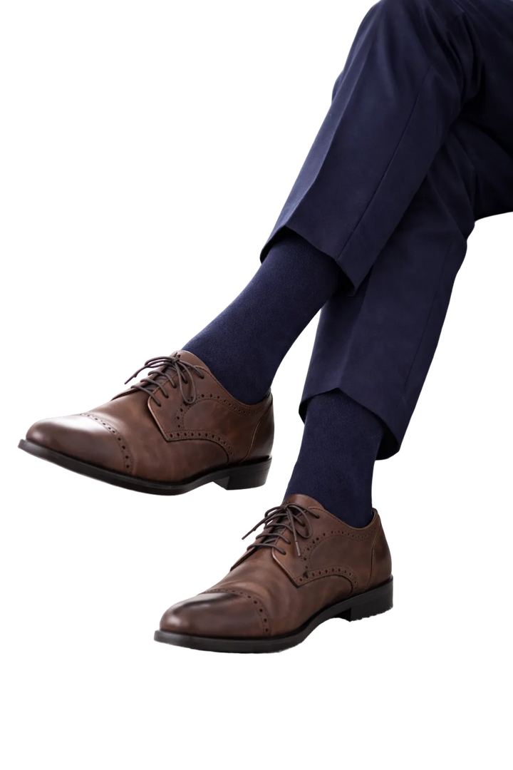 12 - Pack Jason Bamboe Sokken - Marineblauw